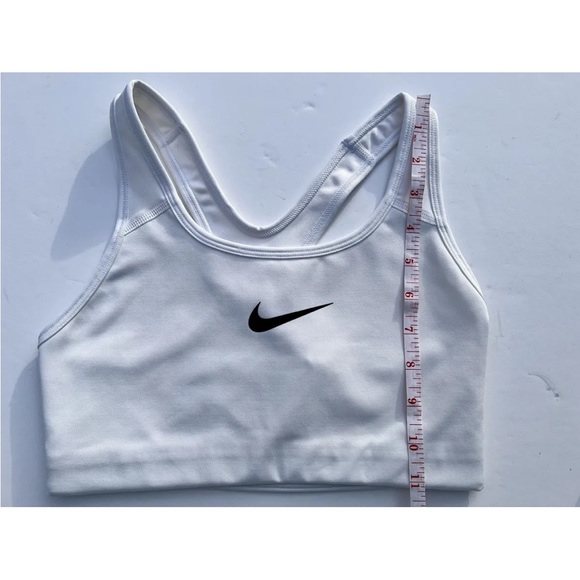 NEW NIKE Women's Swoosh S Support Sports NON-Padded Bra White - Picture 2 of 5